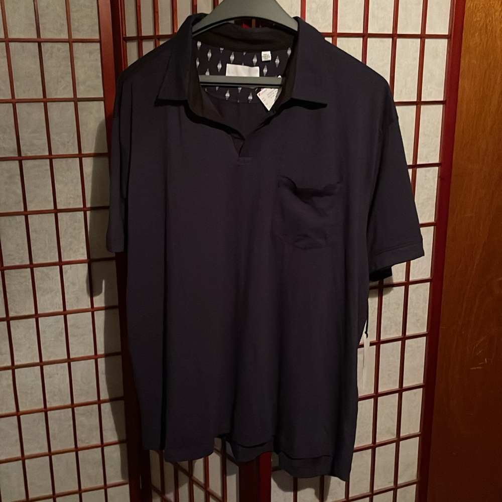 Paper Denim & Cloth Men’s 4X Navy Blue Polo Shirt!!